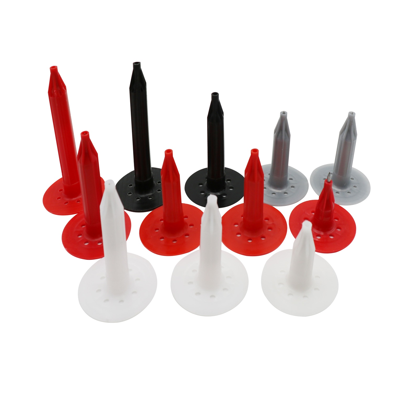 25mm~250mm Hdpe Rigid Insulation Anchors White Durable Heat Preservation Fixing Insulation Anchor