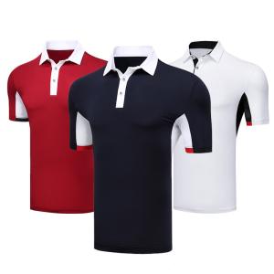 Quality Casual Business Breathable Black Company Polo Shirt Heat Transfer Formal Style 100% Polyester wholesale