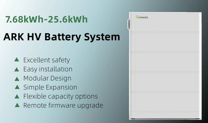 7.68kwh To 25.6kwh Growatt Ark LV Battery LFP Lithium Batteries For Solar Power Storage