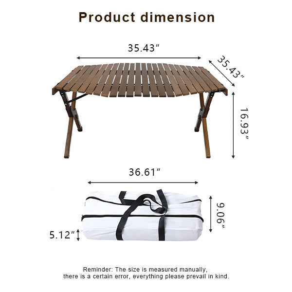 Folding Wooden Metal Folding Camping Table Octangle Picnic Table Camping