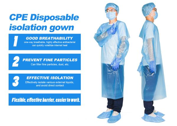 Hospital Ward Siamese Isolation Protective Clothing , Breathable Suit Universal