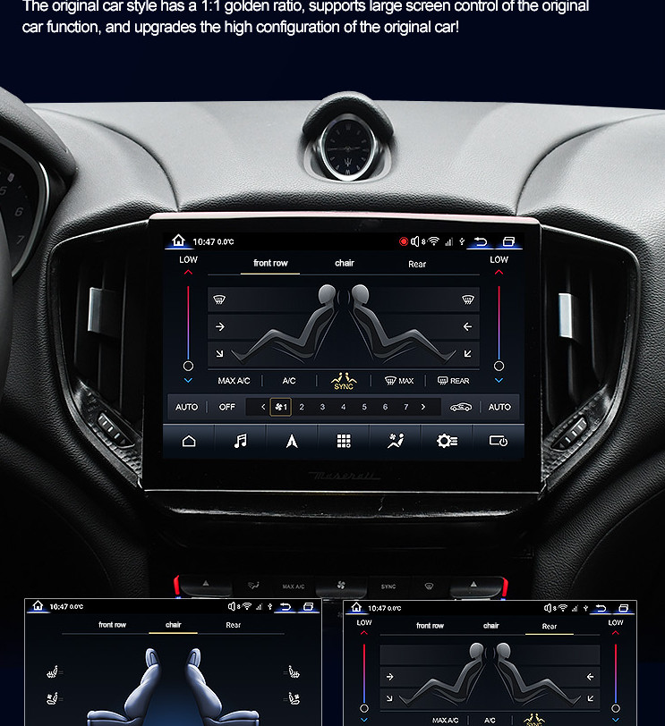 2004-2012 Aserati Quattroporte Android Auto 10.26" Android 12 Radio