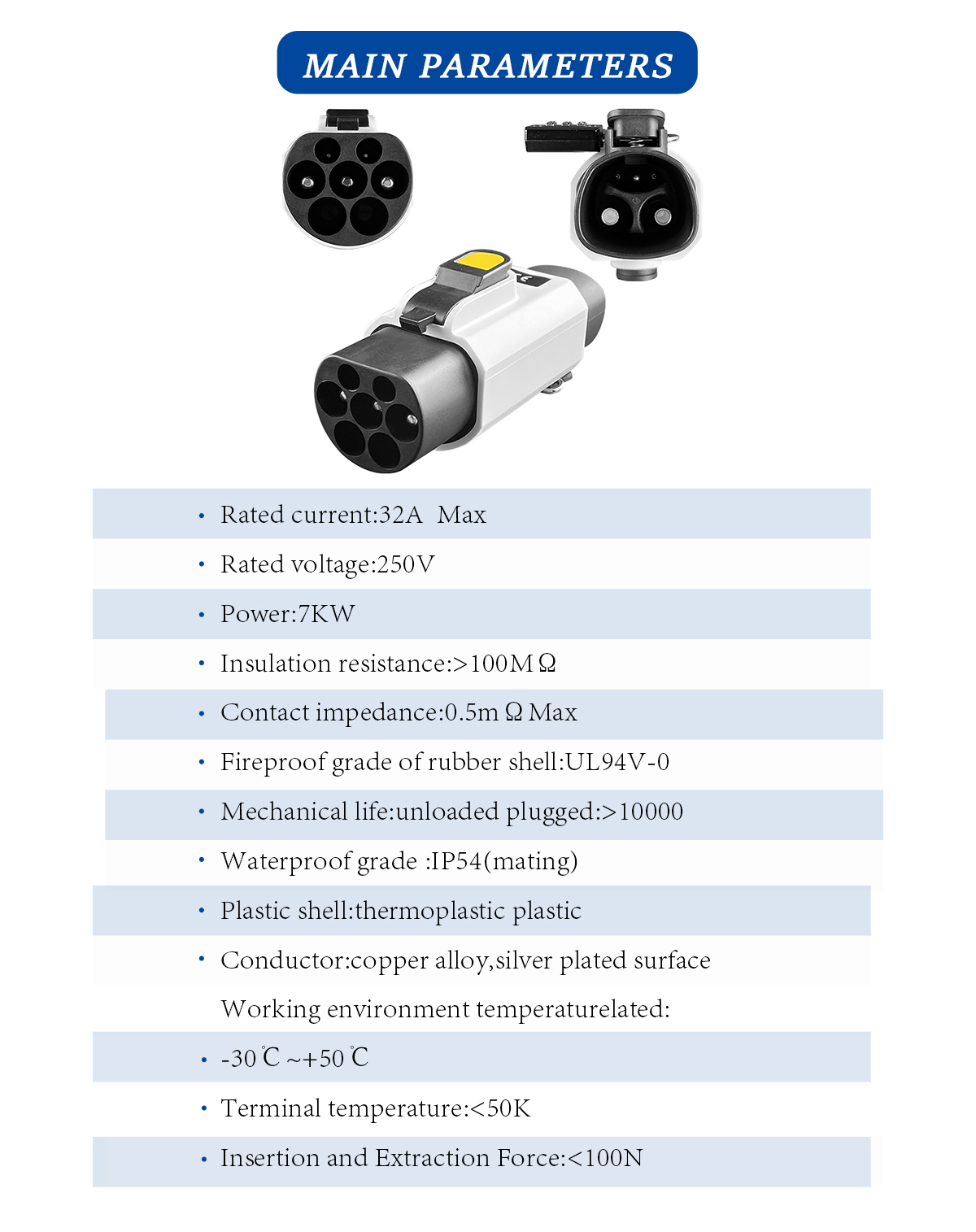 GBT Electric Portable Charging Station 220v Car side Plug 7KW 32A Tesla to GBT EV Charger Converter Single Phase Adapter