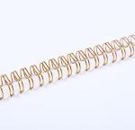 A4 Double Loop Binding Wire Nylon Coated For Books Gold color