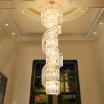 New Design Living Room Crystal Lights Villa Lobby modern staircase chandelier(WH