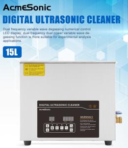 Quality 15L Ultrasonic Washing Machine Cleaner Dual Frequency For Bicycle Chain Clean wholesale