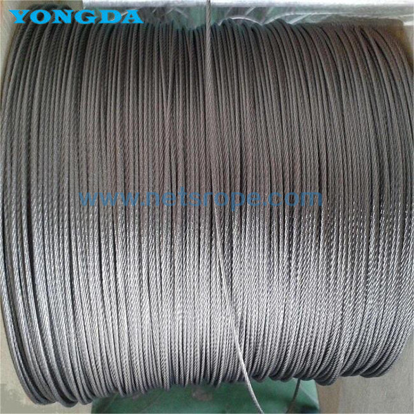 3x19 Galvanized Steel Wire Ropes For Highway Guardrail