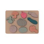 Vegetables Shape Montessori Jigsaws Puzzle Food Grade Silicone Material