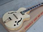 Custom Classic F hole wood natural color hollow body electric guitar colors is