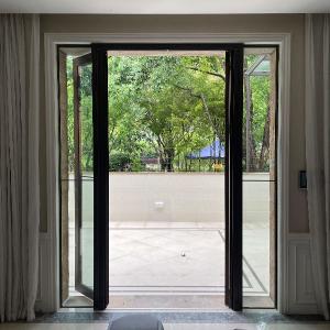 Quality Trackless Retractable Aluminium Mosquito Sliding Mesh Door wholesale