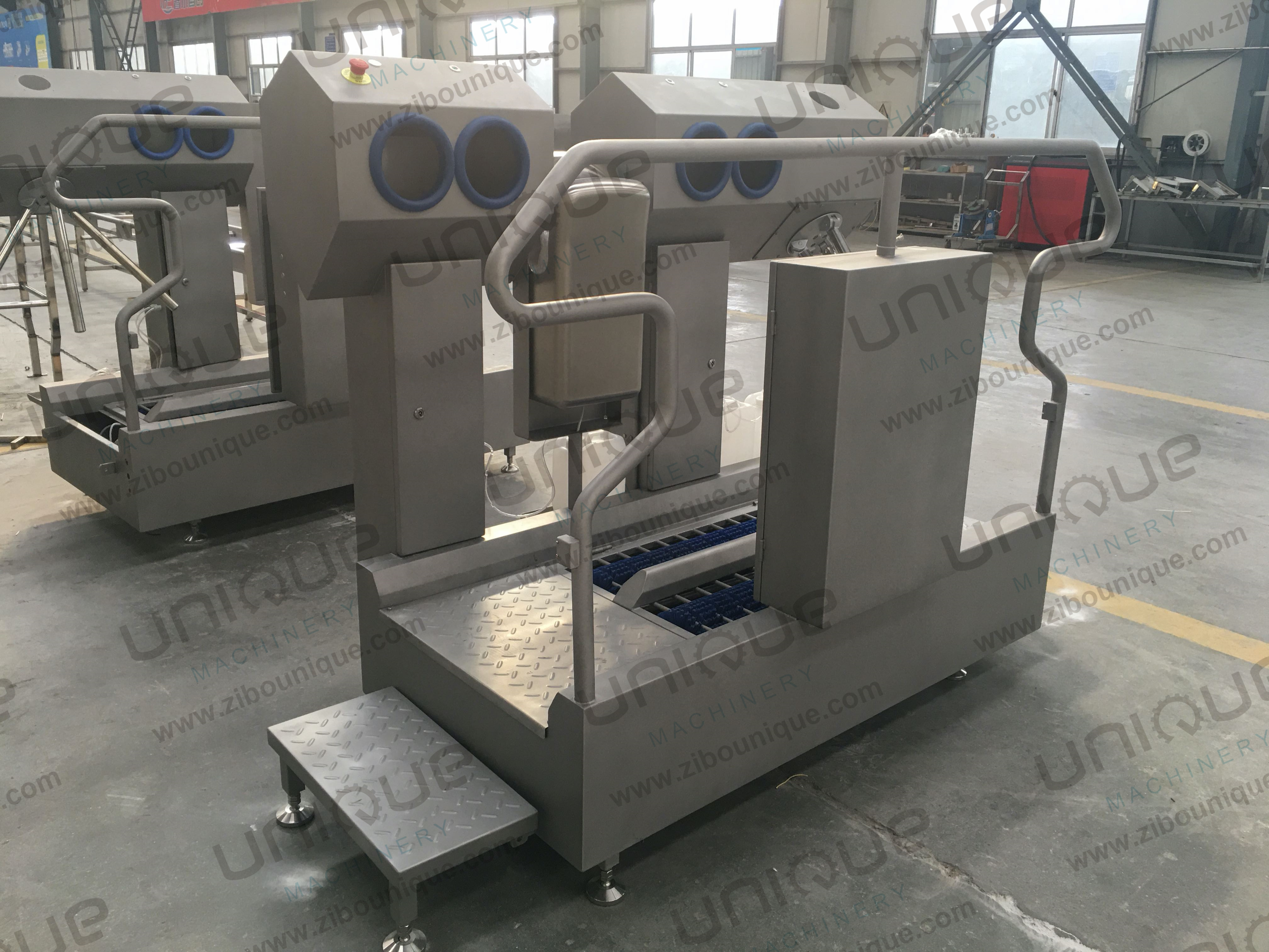 Automatic Walk Through Boot Cleaning Station For Low Shoe Immersion Cleaning Type