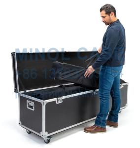 Quality Aluminum Fireproof Plywood Utility Flight Case With Wheels Latches Road wholesale