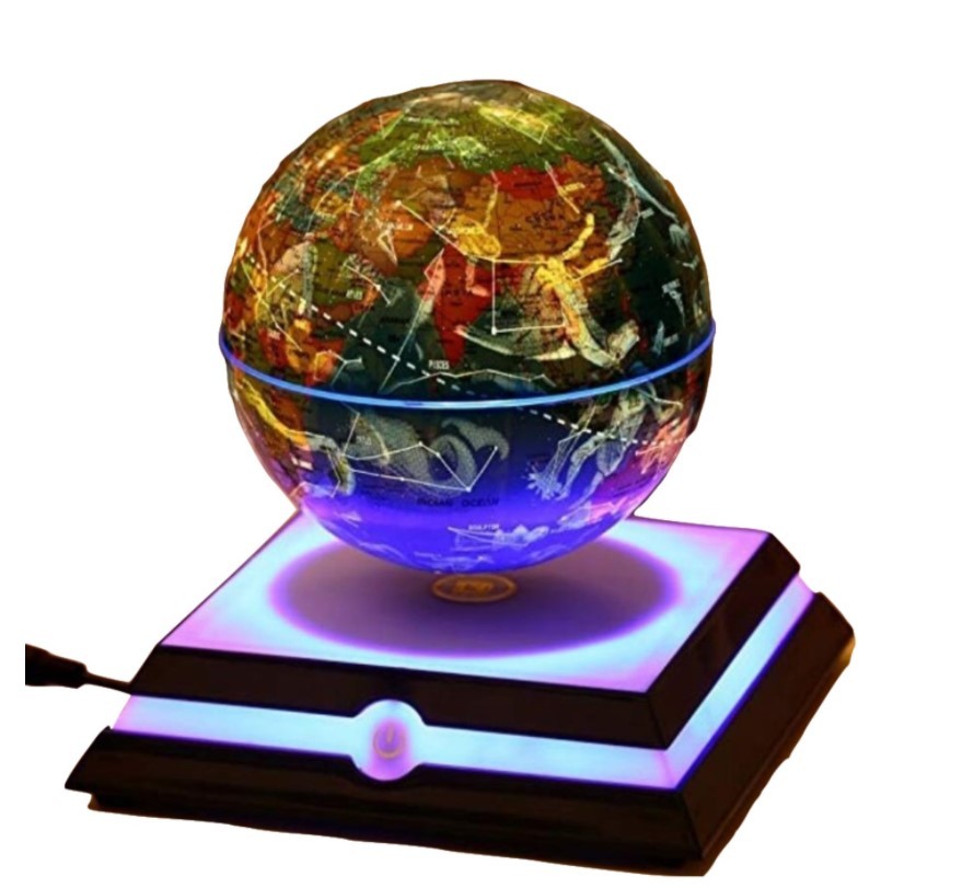Magnetic levitation floating constellation globe world map 6inch