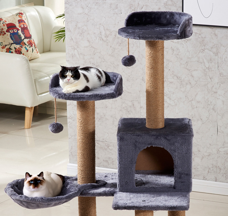 Big Cat Tree Scratch Post Original Design Faux Fur Rope with ParticleboardLogo Customized Logo