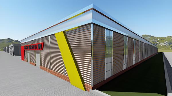 Gable Frame Light Industrial Steel Warehouse Hot Galvanized Steel Warehouse