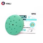 6 Inch 17 Holes PET Film Round Sandpaper Sandpaper Set Hook And Loop Sanding