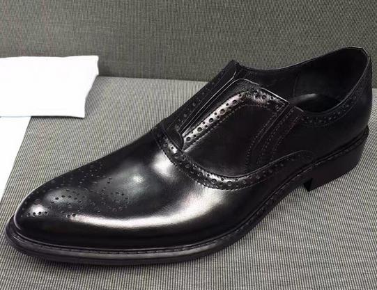 Broguing Pointed - End Slip On Men's Formal Dress Shoes / Work Carving Dress