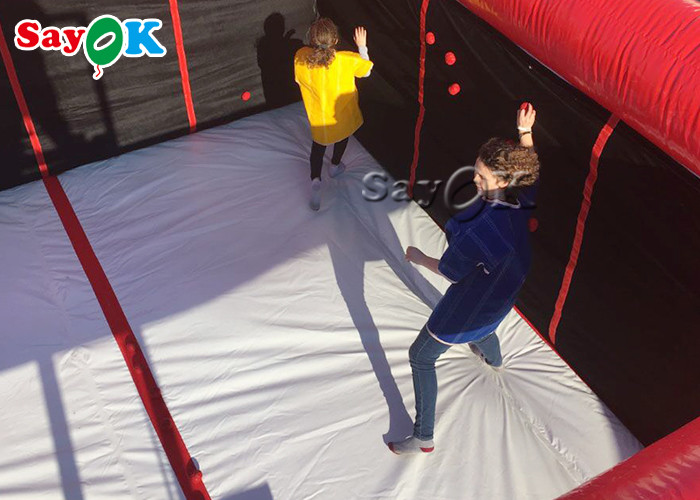 Inflatable Jump Game 2 In 1 Inflatable Sticky Dodgeball Court Fun Dodge Ball Game Arena