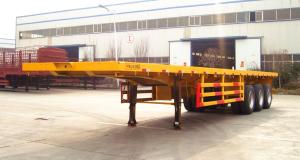 Quality 40ft container semi trailer 3 axles flat bed trailer wholesale