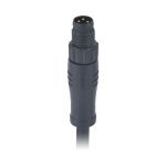 Plastic Screws 3 Pin M8 Circular Connector Molded 0.5m Pvc 3x24awg Unshielded