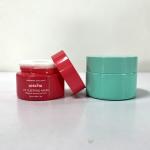Custom Color Cosmetic Glass Jars 100ml For Skincare Gel Clay Mask