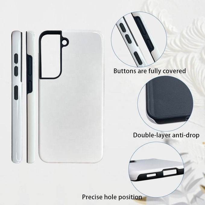 3D Sublimation Coated Tough Phone Case For Samsung S23 S24 S25 Customized Design Logo