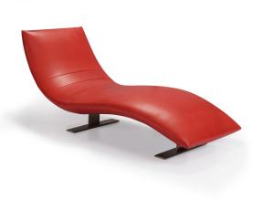 Quality Red Outdoor Lounge Chairs Leather For Home And Office Use wholesale