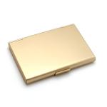 Aluminum alloy business card box folding business card box 93x62x10mm logo