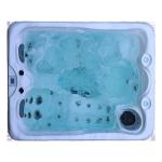 Small Size 3 People Freestanding Hot Tub Outdoor Whirlpool Spa Bathtub With LED
