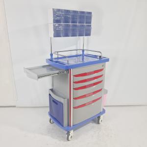 Quality Medication Trolley Hospital Medical ABS Anesthesia Trolley Cart wholesale