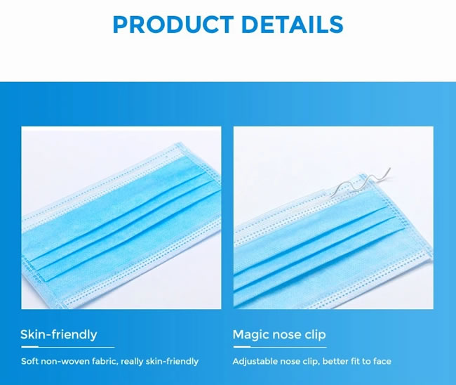Factory Wholesale Disposable Nonwoven Face Mask