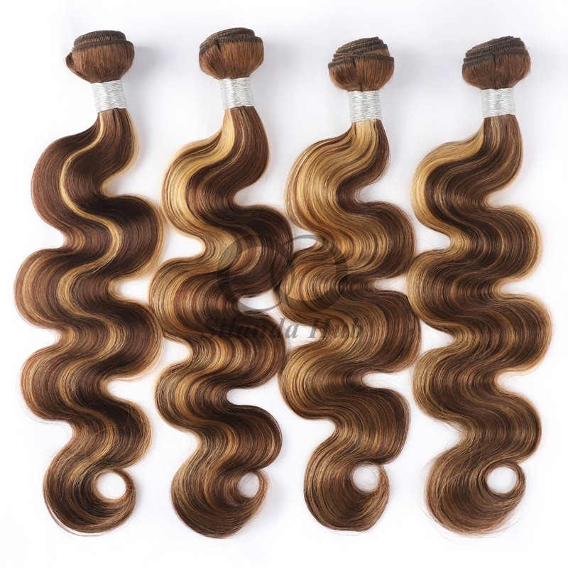 #P4/27 Body Wave Remy Human Hair Bundles Sew In Weave Bundles Brazilian Bundle Deals
