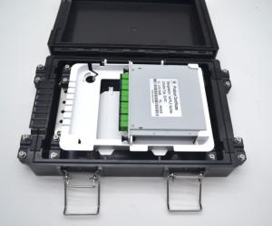 Quality Outdoor 8 Core Aerial FTTH Splitter Box ABS IP67 Fiber Optic Termination Box wholesale