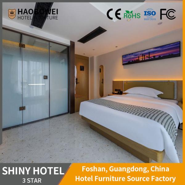 Hotel Furniture Bedroom Sets with Luxury King Size Bed and US Currency Hotel
