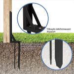 Metal Fence Post Support Stake for Repairing Damaged Gate Posts Frame Material