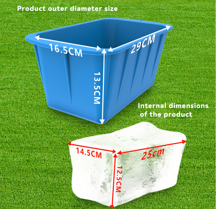 Food Grade Silicone Ice Cube Maker Collapsible Portable Moulds Trays for Easy Release