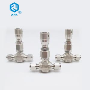 Quality Straight Union Ss Needle Valve 6000psi 1/8in-1/2in wholesale