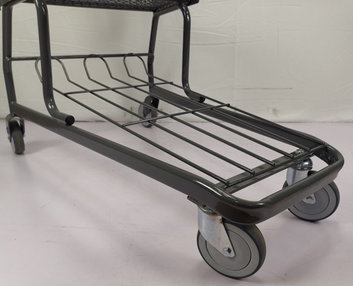 Customizable 125L Grocery Shopping Trolley Q195 Steel Large Shopping Cart