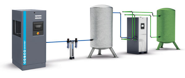 PSA Oxygen Generator Atlas OGP65 Oxygen Purity >95% for Glass industries