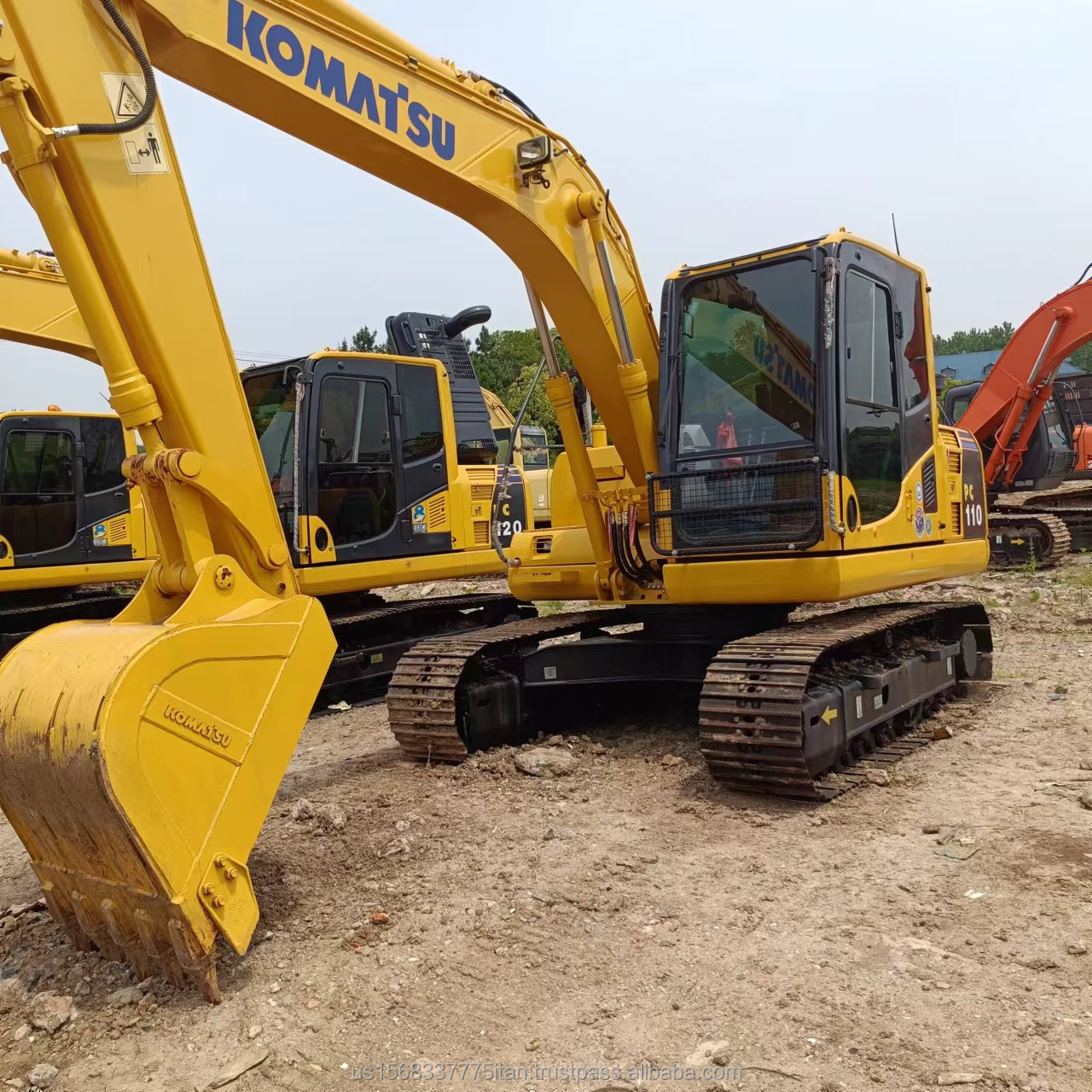 11 Ton Used Komatsu PC110 Hydraulic Crawler Excavator with 0.48M³ Bucket Capacity