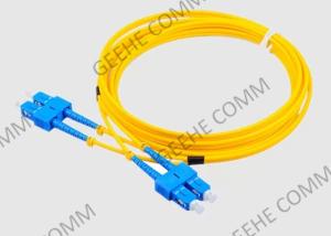 Quality SC APC 3.0mm 10M Duplex Fiber Optic Patch Cord wholesale
