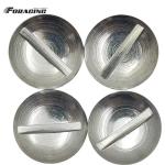 7/16" Silver Steel Quarter Turn Dzus Dome Head Buttons for Universal Fit in