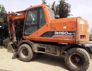 Quality used wheel excavator dh150wd-7 2012 Korea doosan/daewoo DH130-5/DH150W-7/DH140W-7 used wheel excav wholesale