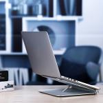250mm Width 14Inch Aluminum Folding Ergonomic Macbook Stand Adjustable