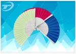 Hand Held Folding Hand Fans With Natural Wooden Ribs And Fabric or paper Cover ,