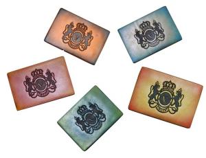 Quality Personalized color Embossed logo printing oil Leather Patches for Jeans wholesale