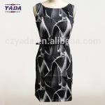 Women print long fashion a line dress ladies sexy women clothing dresses lady