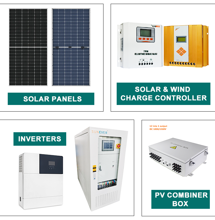 Roof Mounting Lead-Acid Battery 5kw 8kw 10kw Solar Energy System for Home in Hybrid Mode