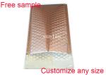 Shipping Mailing Metallic Bubble Mailers Envelope Rose Gold 9 * 10 Inch Size