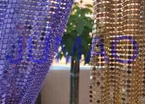 Quality Flat Slice Flexible Decorative Metal Curtains Interior Decoration For Restaurant wholesale